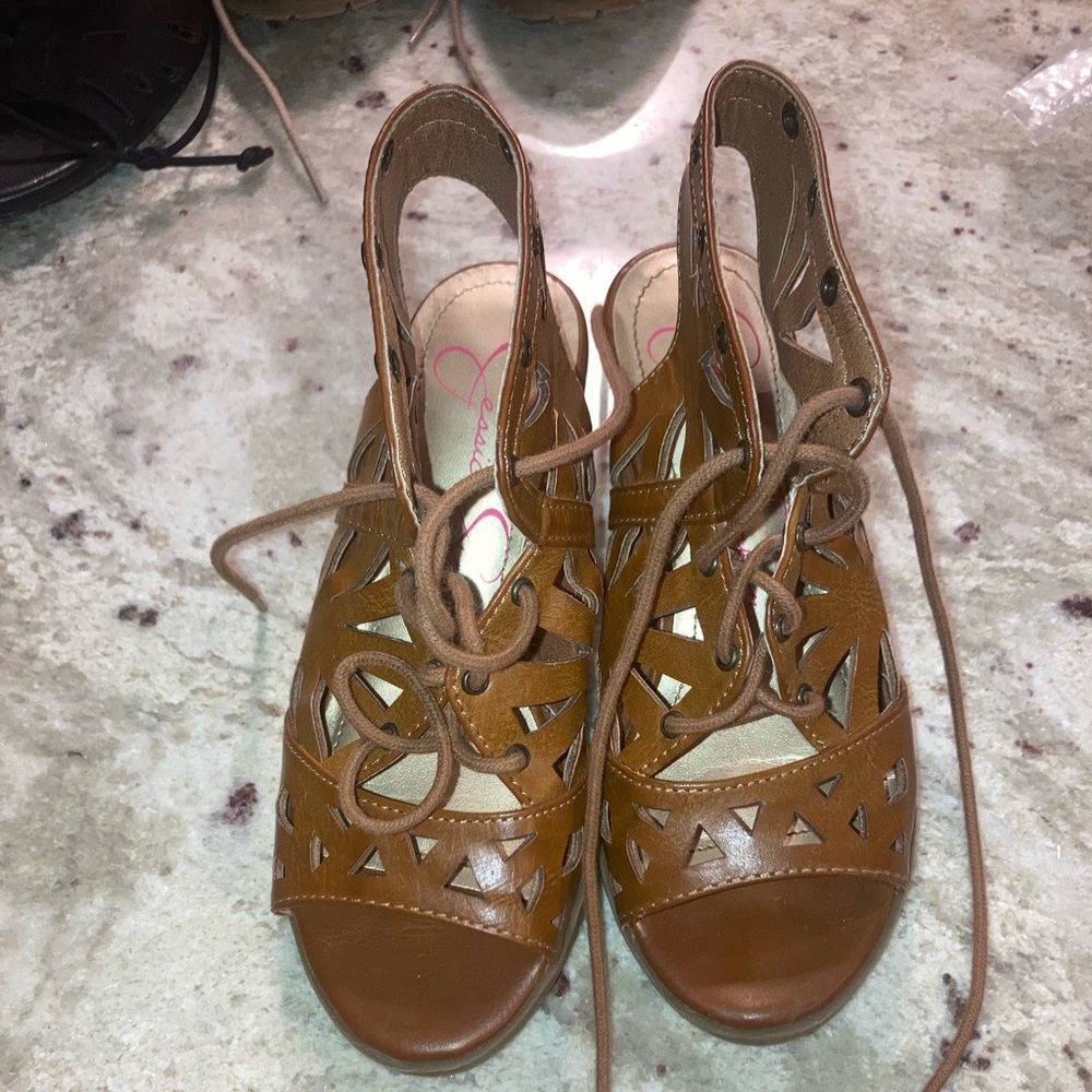 Little Girls Jessica Simpson Size 12 Sandals Excellent Used Condition! $10